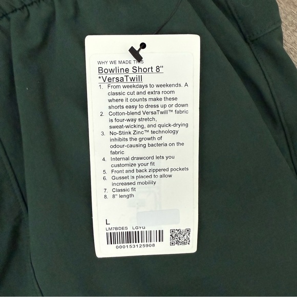 Lululemon Bowline Short 8” Stretch Cotton VersaTwill - Picture 6 of 9